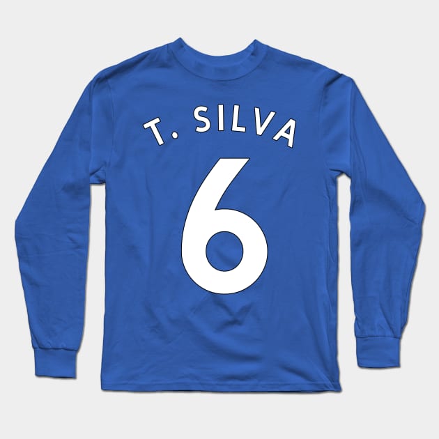 Thiago Silva Replica Jersey Long Sleeve T-Shirt by tysonstreet